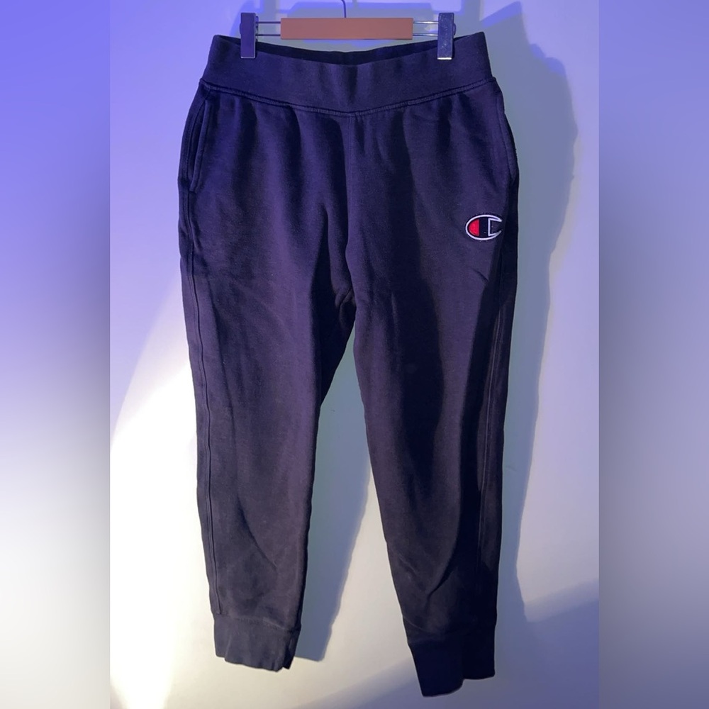 Champion Logo Navy Joggers